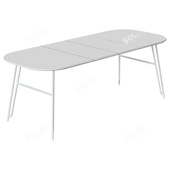 Norfort Extendable Table: Modern Fusion Design 3D model image 6