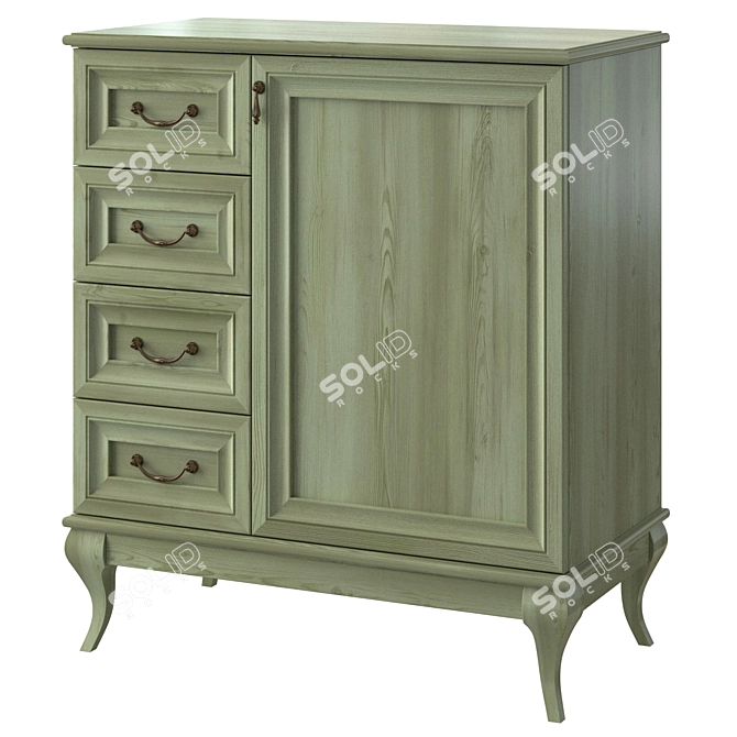 433 MK-64 Chest of Drawers 3D model image 1