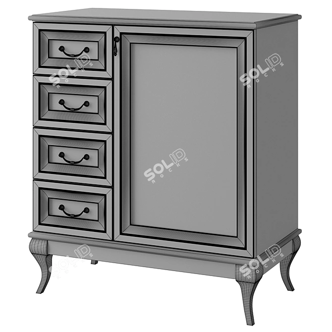 433 MK-64 Chest of Drawers 3D model image 3