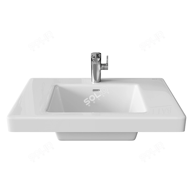 KHROMA 327651000 Ceramic Washbasin 3D model image 1