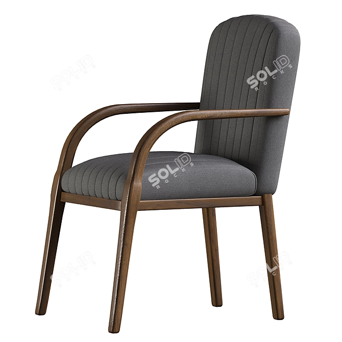 Parigi Dining Armchair: Elegant and Comfortable 3D model image 2