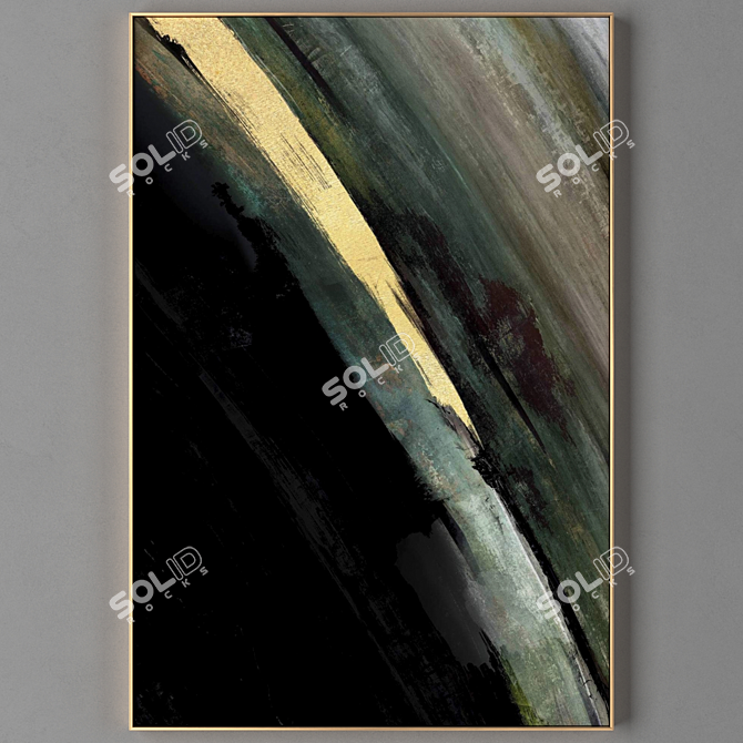 Modern Abstract Art Frames 3D model image 2