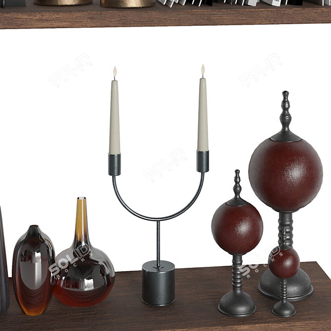 Elegant Decor Set - Poly 171k. 3D model image 3