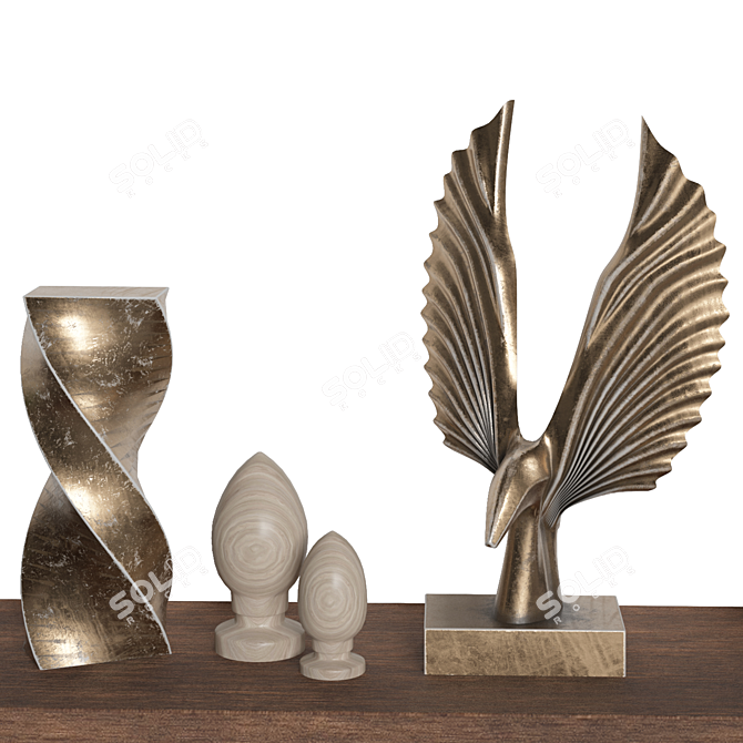 Elegant Decor Set - Poly 171k. 3D model image 5