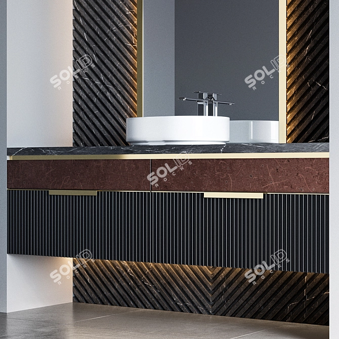 Gessi Fascino Bathroom Furniture 3D model image 3