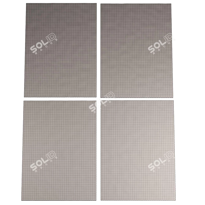 Contemporary Modern Rug 3D model image 3