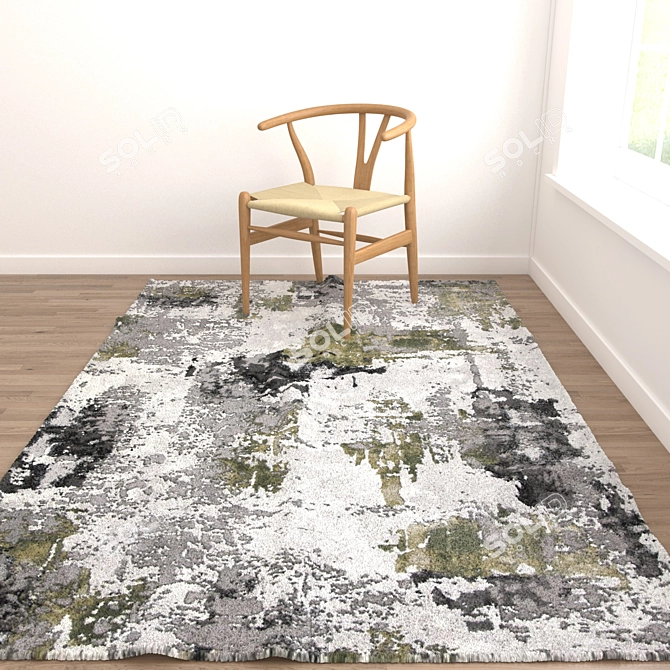 Versatile Rug Set: 6 Options for All Perspectives 3D model image 2