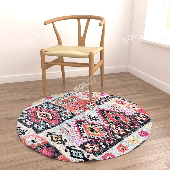 Versatile Set of 8 Rugs 3D model image 2