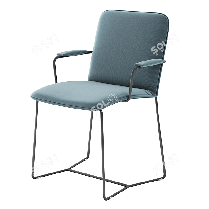 Elegant Dining Chair 3D model image 1