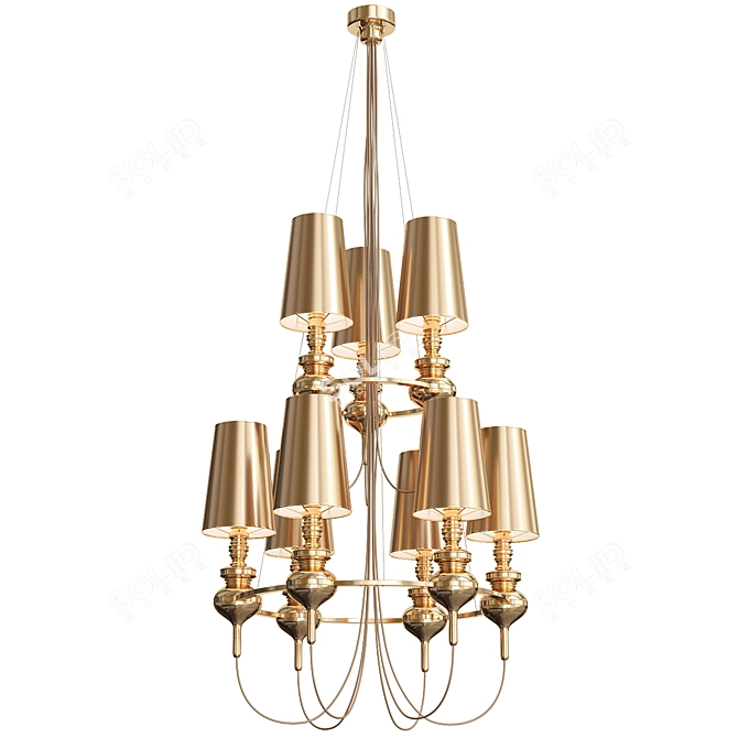 Elegant BLS Josephine Queen Chandelier 3D model image 4