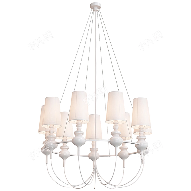 Elegant BLS Josephine Queen Chandelier 3D model image 5