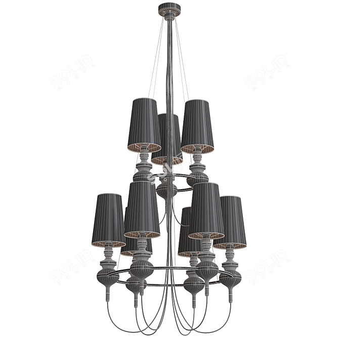 Elegant BLS Josephine Queen Chandelier 3D model image 6