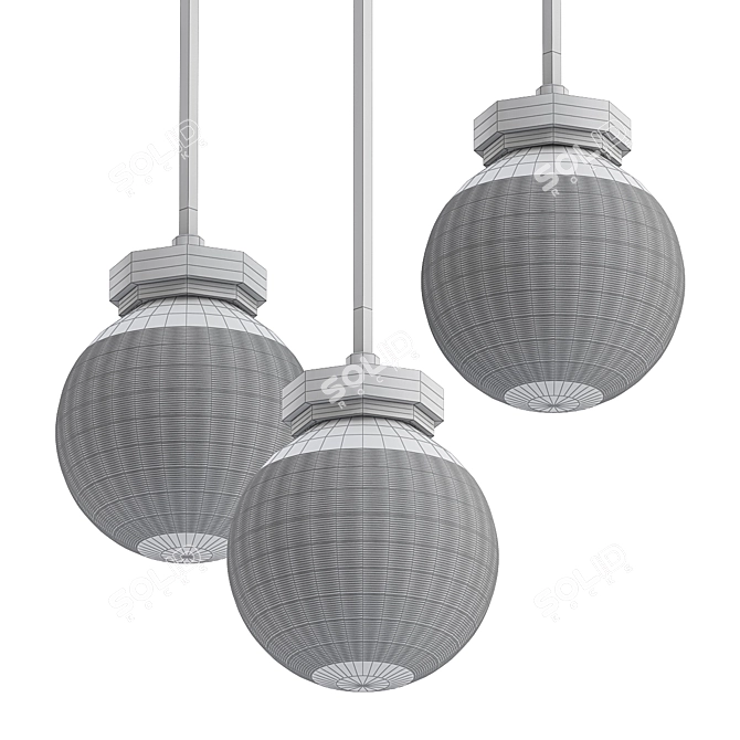 Elegant Maibel Design Lamps 3D model image 2