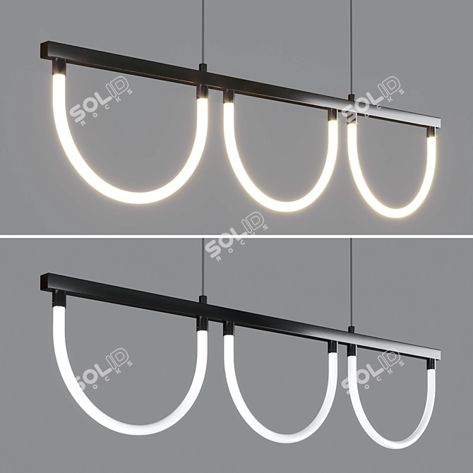 Modern Meego LED Pendant Light 3D model image 1