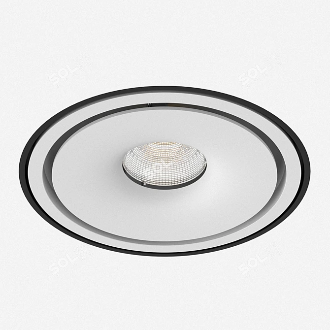 Orbita FlexSpot: Versatile Recessed Ceiling Light 3D model image 2