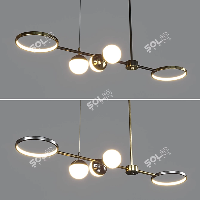 Modern LED Pendant Light 3D model image 6