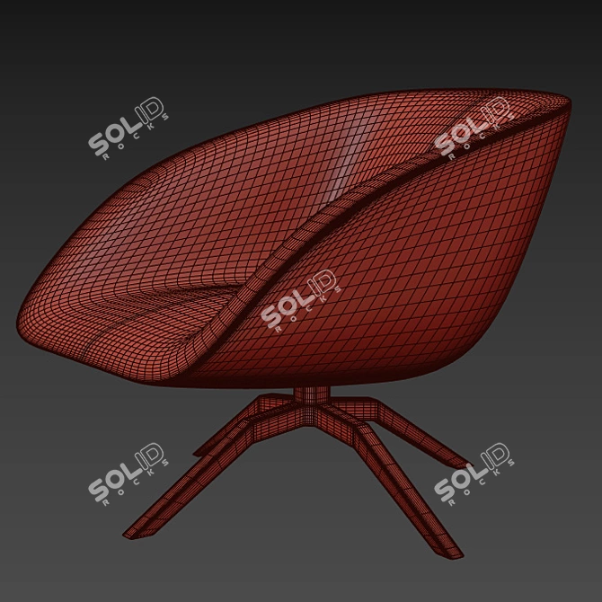 Designer9799 Armchair: Stylish and Modern 3D model image 3