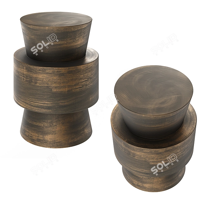 Moai Sandglass Coffee Table 3D model image 2