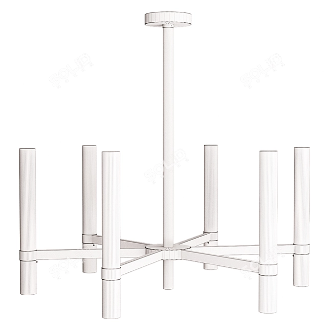 Elegant Carrara Chandelier: Il Paralume Marina 3D model image 4