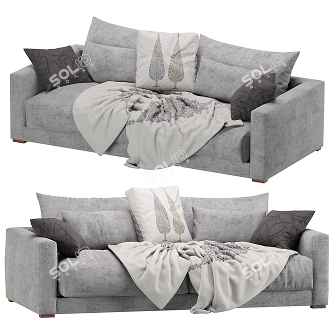 Elegant Linteloo Mauro 2-Seat Sofa 3D model image 2