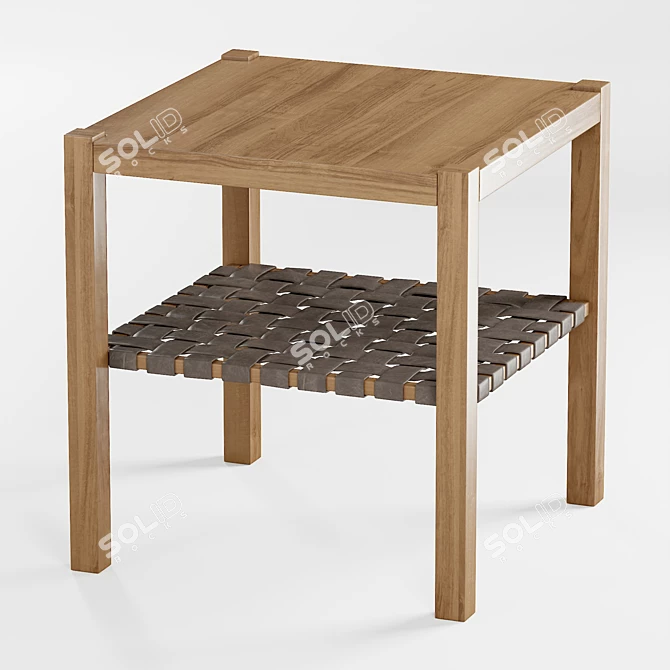 Rosa Morada Side Table: Timeless Elegance 3D model image 3