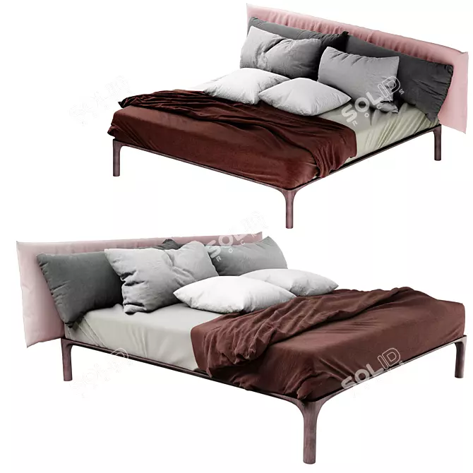 Park Bed: Modern Simplicity and Comfort 3D model image 1