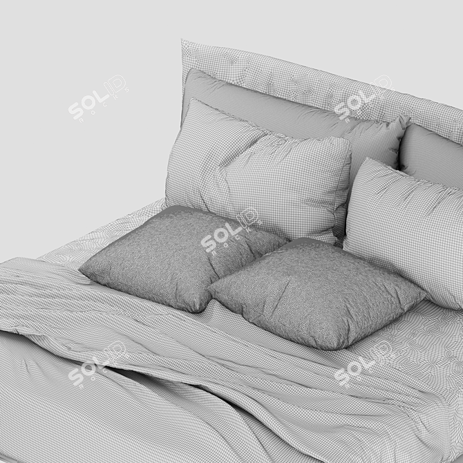 Park Bed: Modern Simplicity and Comfort 3D model image 6