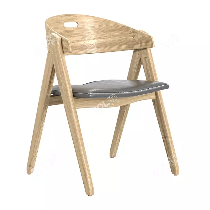 Jacque Soft Chair - Compact and Comfortable 3D model image 1