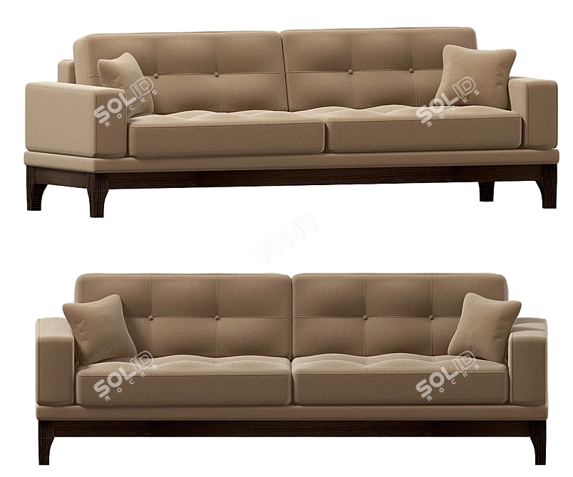 Foster: Comfortable and Versatile Sofa 3D model image 1