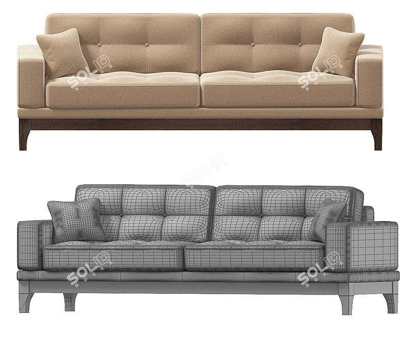 Foster: Comfortable and Versatile Sofa 3D model image 2