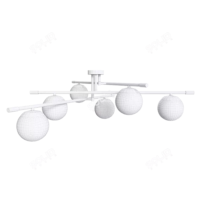 Vintage Pendant Ceiling Lamp 3D model image 3