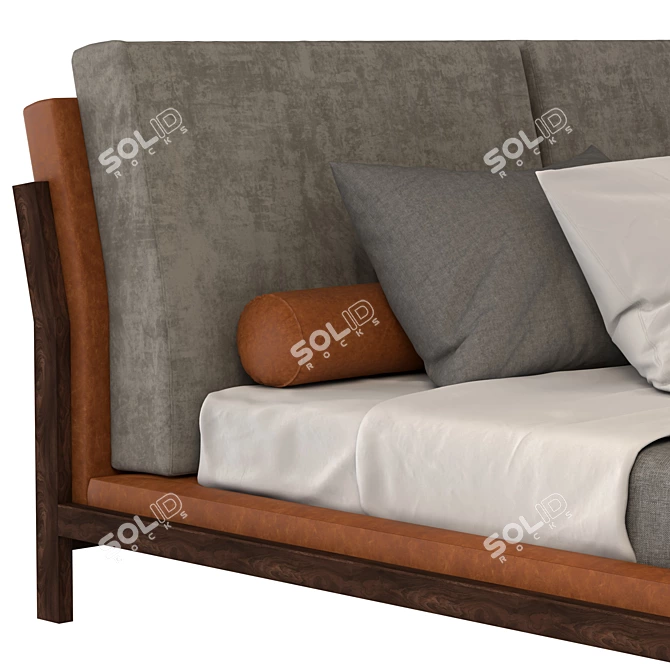 Ultra-Luxe Bed 02 with V-Ray 3D model image 2