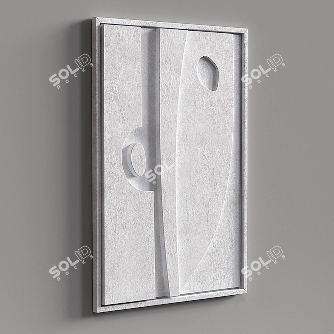 Title: Relief Shadows Wall Art 3D model image 3