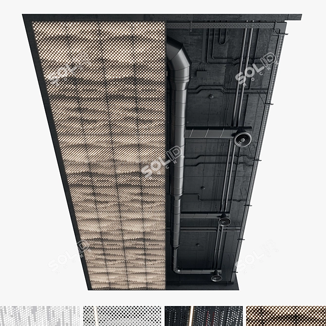 All-in-One Decorative Ceiling Set 3D model image 1