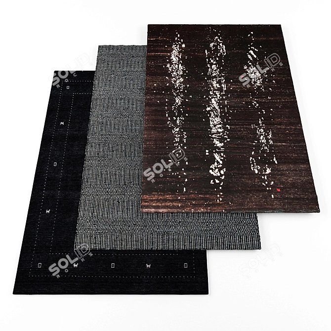 Modern Rug Set - High Resolution 3D model image 1