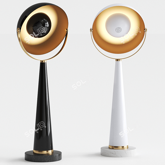 SOUNDLIGHT 03 Brass Table lamp by Il Bronzetto 3D model image 1