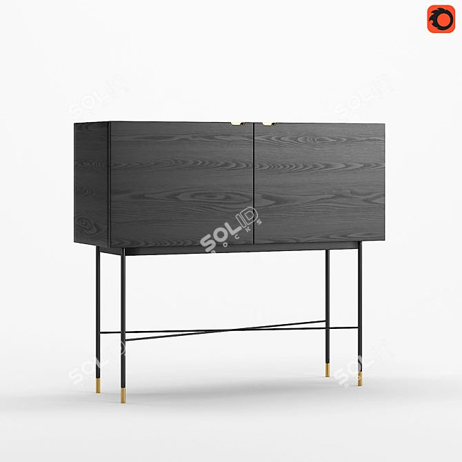 HubscH Modern Dresser 3D model image 1