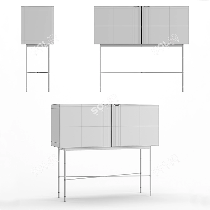 HubscH Modern Dresser 3D model image 10