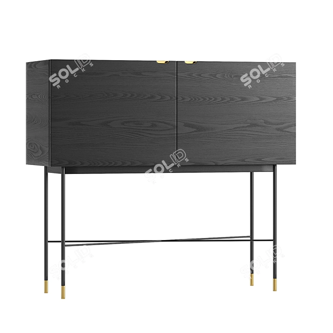 HubscH Modern Dresser 3D model image 12