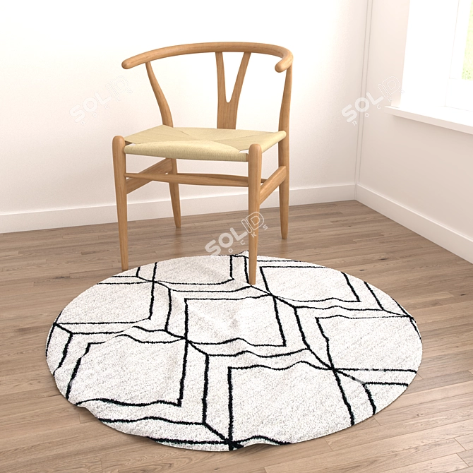 Versatile Set of 8 High-Quality Rugs 3D model image 3