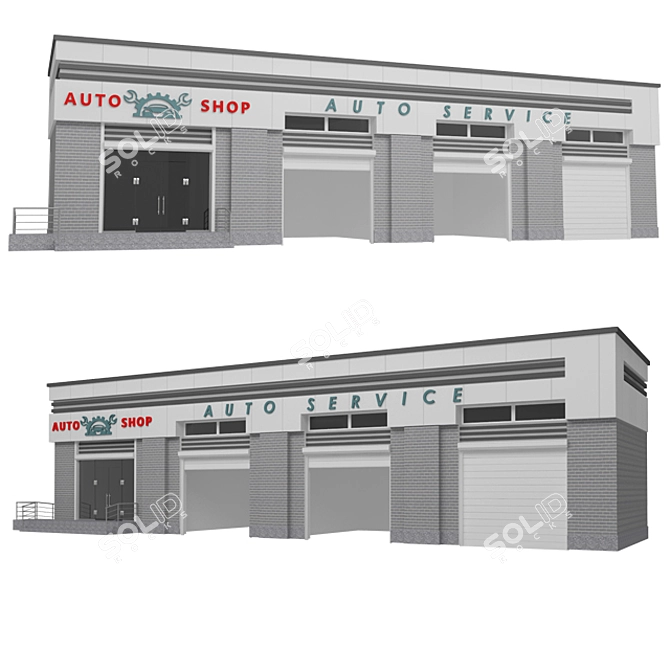 Auto Shop: Professional Car Servicing 3D model image 1