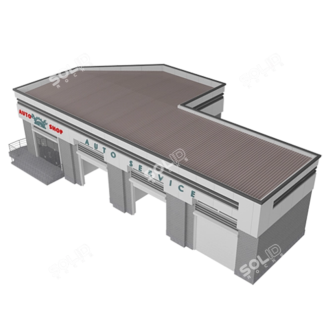 Auto Shop: Professional Car Servicing 3D model image 2