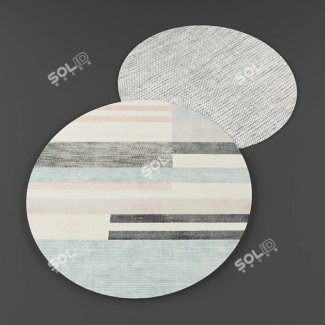 Modern Style Round Rugs 3D model image 2