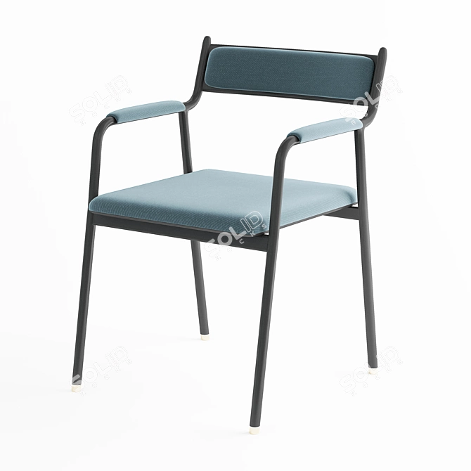 RelaxMax Folding Lounge Chair 3D model image 2