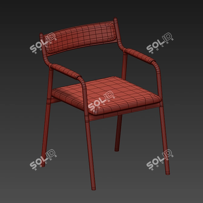 RelaxMax Folding Lounge Chair 3D model image 3