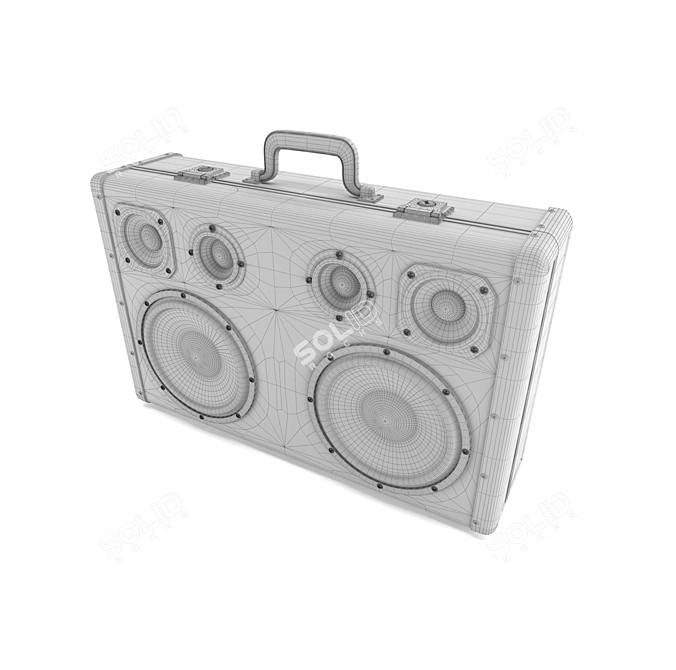 Portable Boomcase Audio Player 3D model image 13