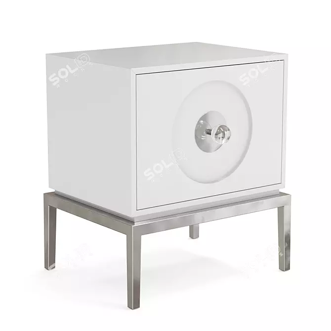 Chic Channing Large End Table 3D model image 1