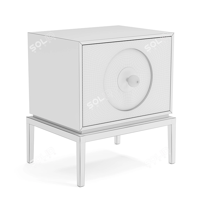 Chic Channing Large End Table 3D model image 2