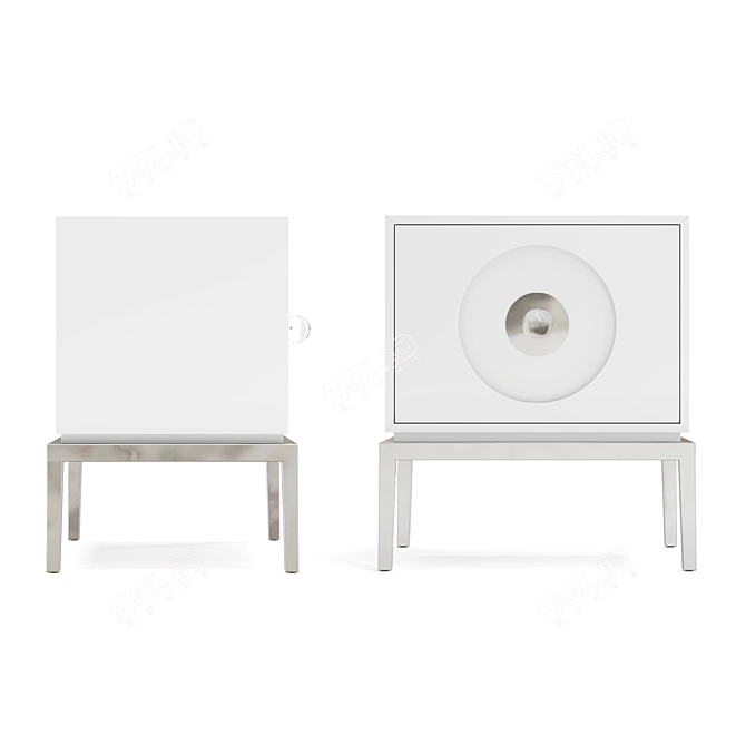 Chic Channing Large End Table 3D model image 3