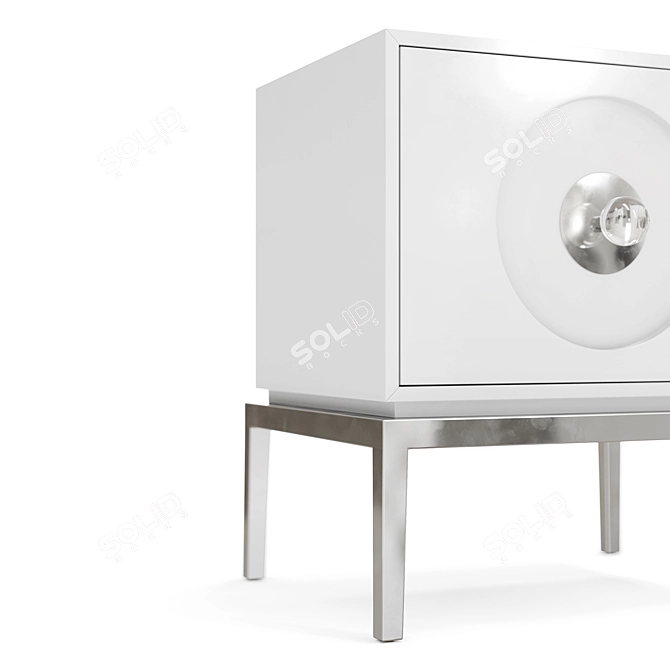 Chic Channing Large End Table 3D model image 4